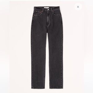 Abercrombie Ultra High Rise Ankle Straight Jean Size 25